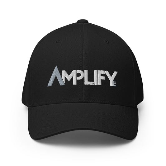 Structured Twill Cap - Amplify Fit Logo - Grey