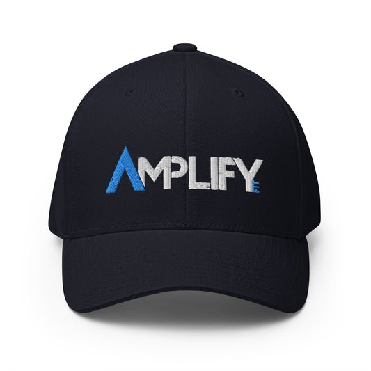 Structured Twill Cap - Amplify Fit Logo - Blue