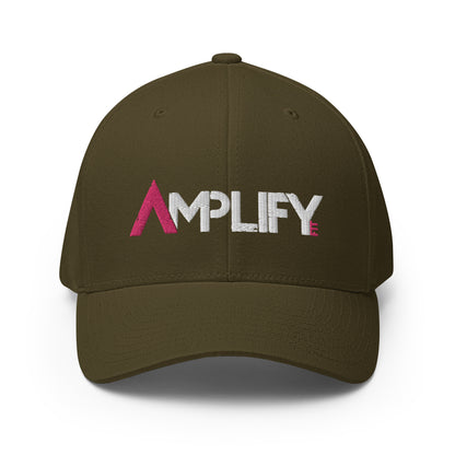 Structured Twill Cap - Amplify Fit Logo - Pink