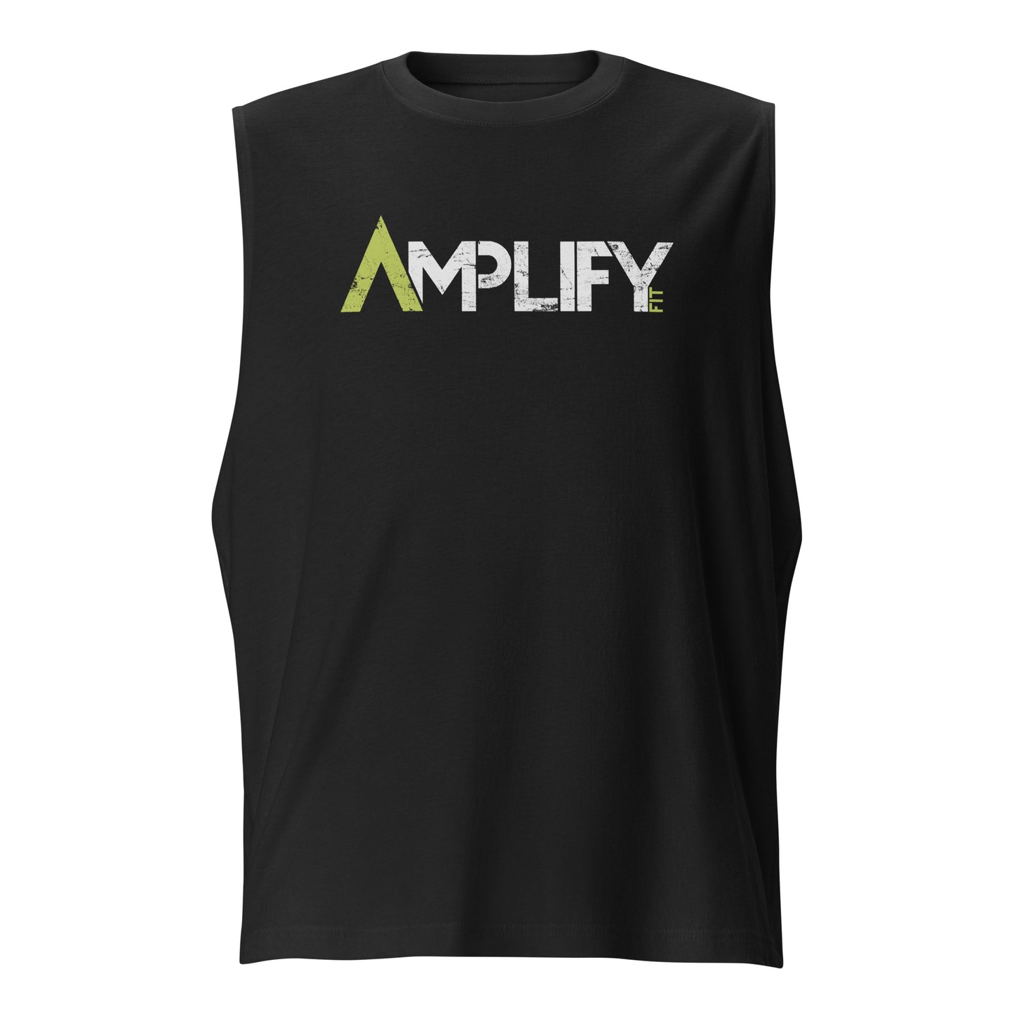 Sleeveless - Black - Amplify Fit Logo - Green