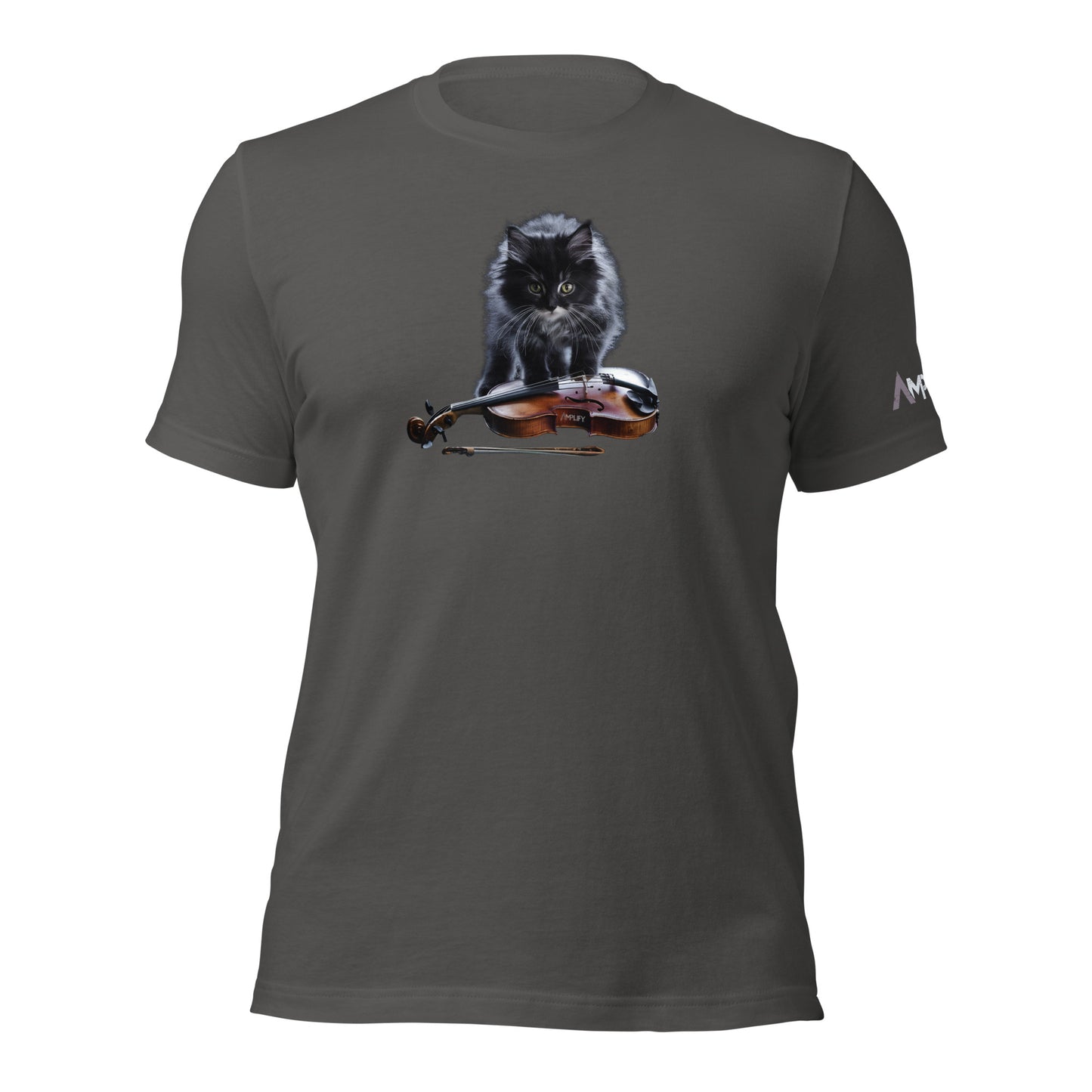 Unisex t-shirt - Inner Animal - Cat Violin Grey