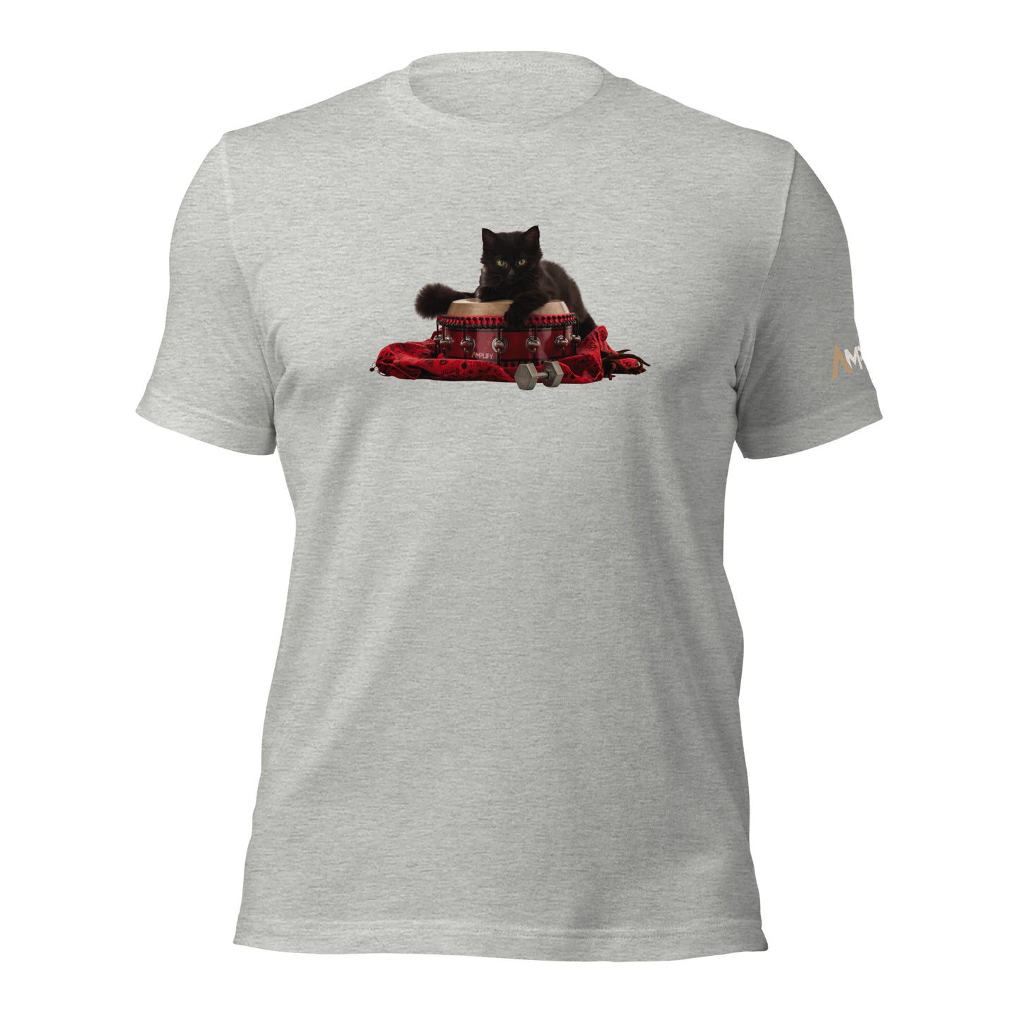 Unisex t-shirt - Inner Animal - Cat Shamanic Drum Red