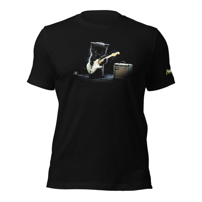 Unisex t-shirt - Inner Animal - Kitten Guitar Green