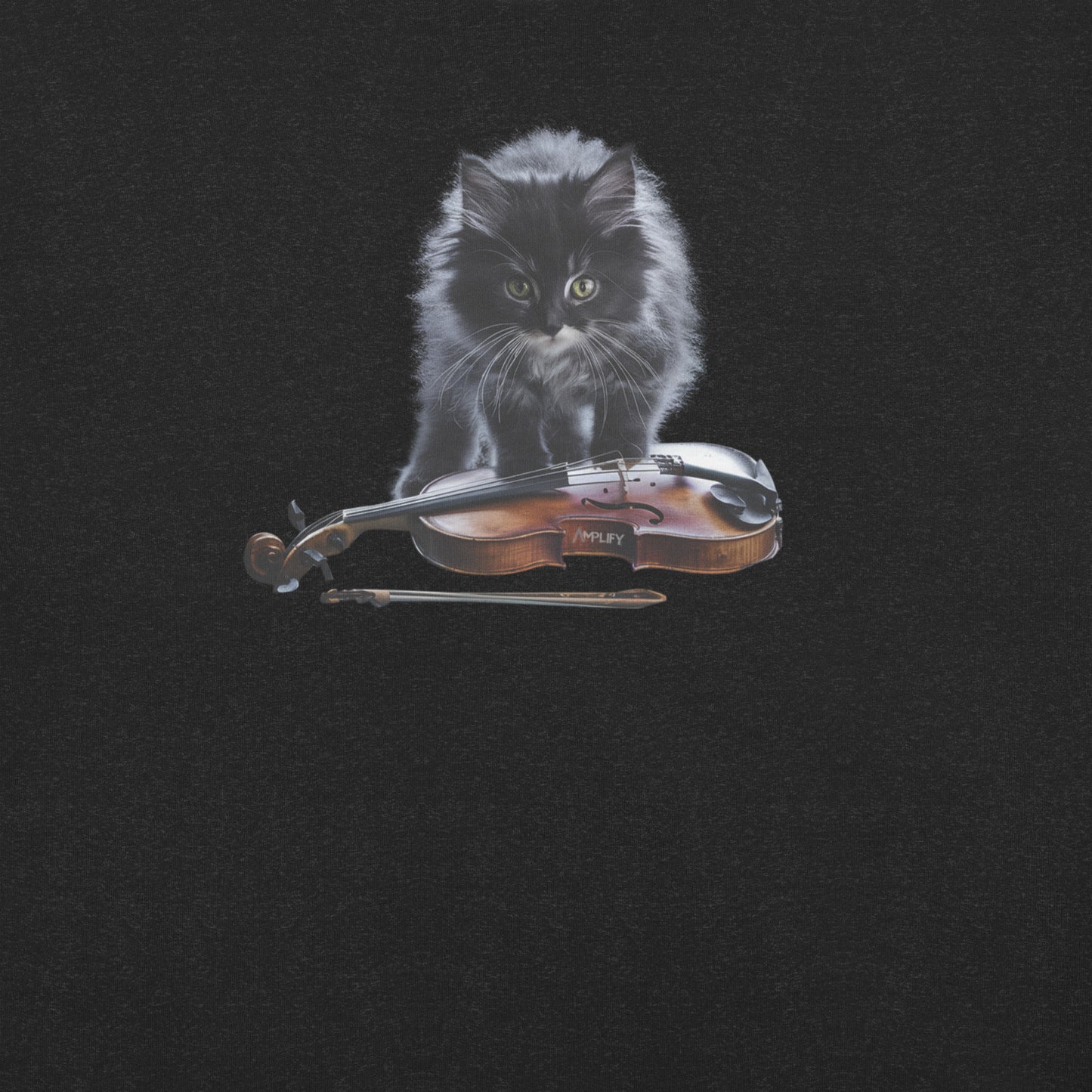 Unisex t-shirt - Inner Animal - Cat Violin Grey