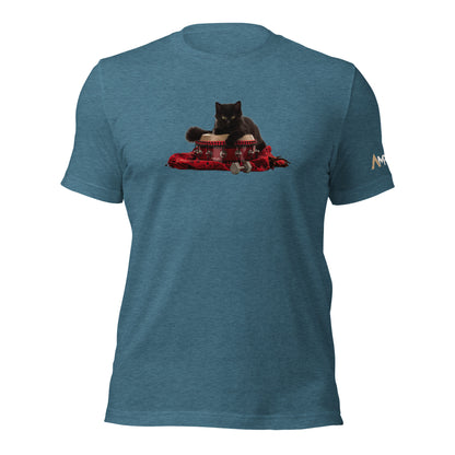 Unisex t-shirt - Inner Animal - Cat Shamanic Drum Red