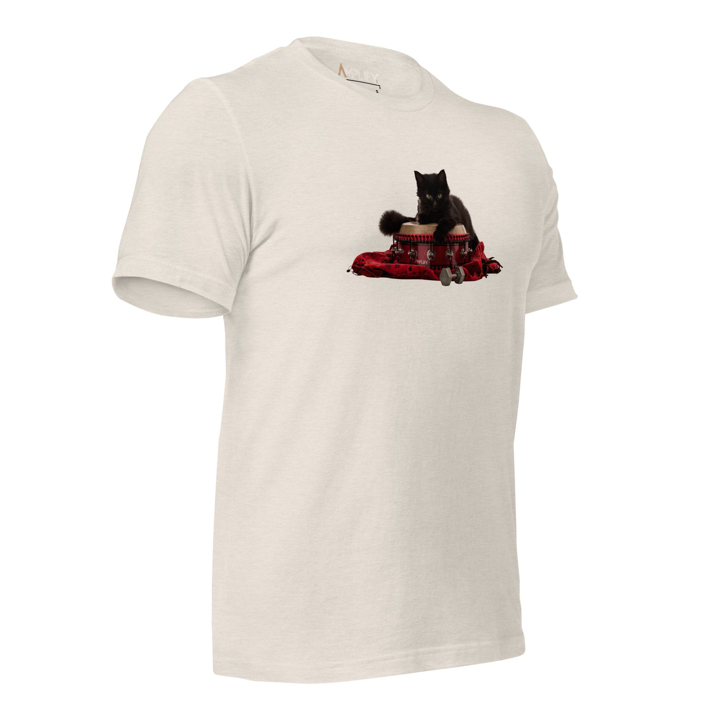 Unisex t-shirt - Inner Animal - Cat Shamanic Drum Red