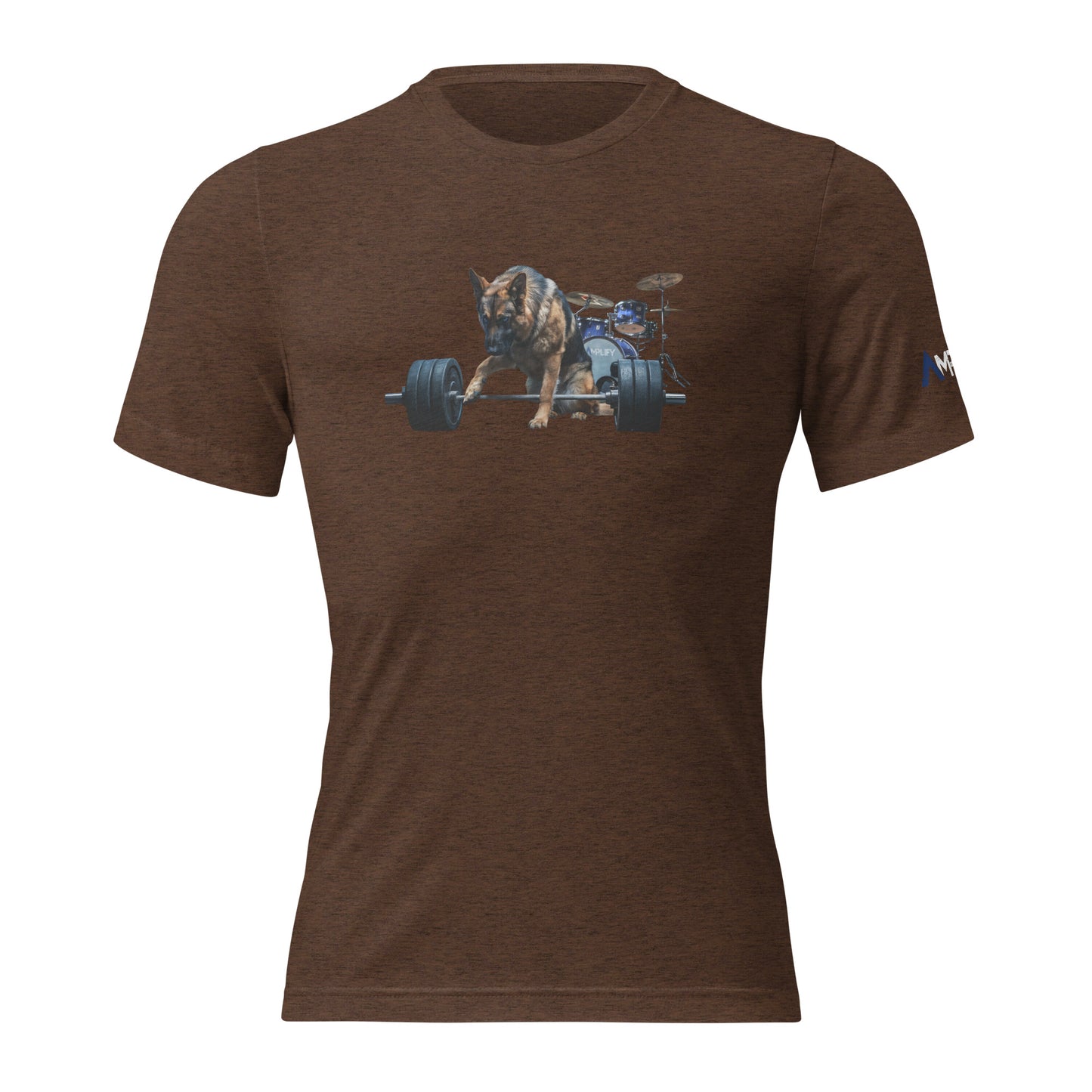 Tri-Blend Ultra Soft T-Shirt - German Shepherd Drums Blue