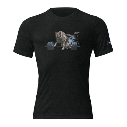 Tri-Blend Ultra Soft T-Shirt - German Shepherd Drums Blue