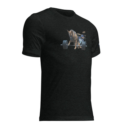 Tri-Blend Ultra Soft T-Shirt - German Shepherd Drums Blue