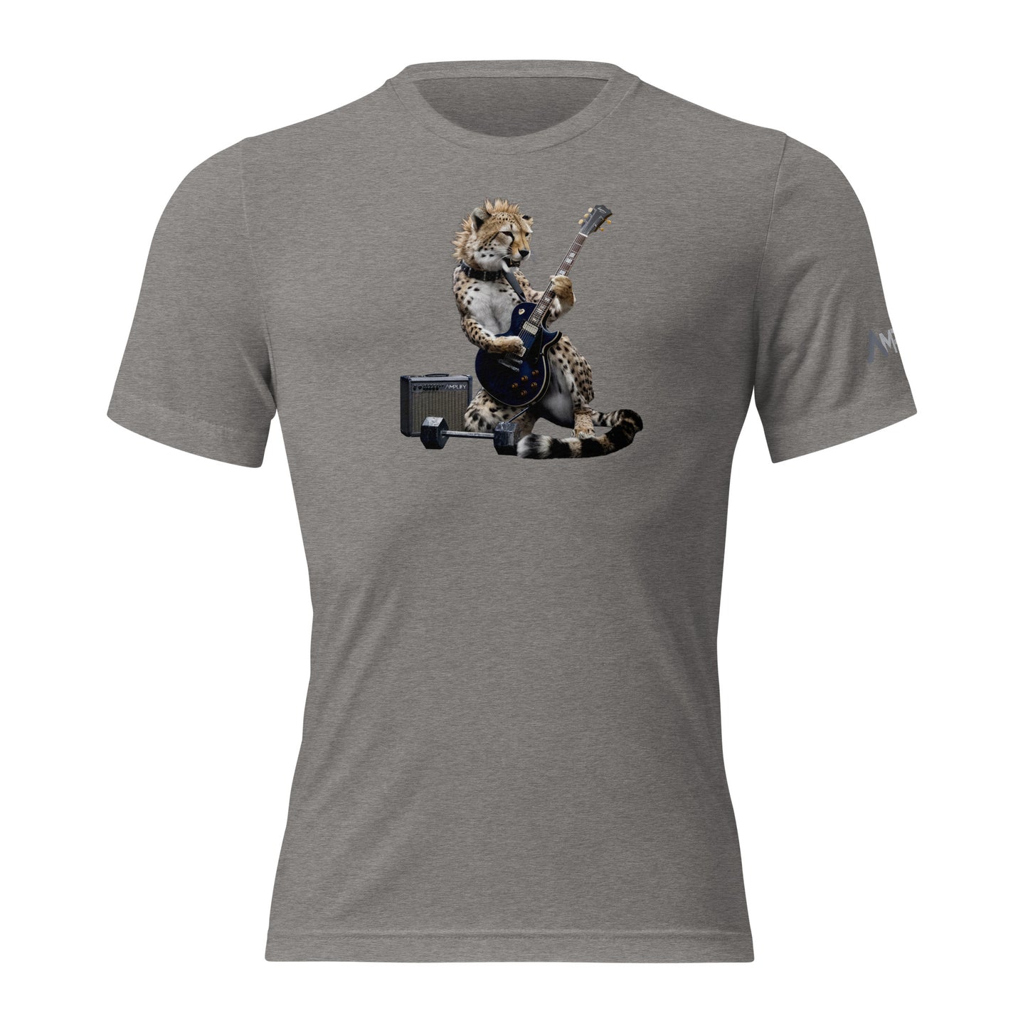 Tri-Blend Ultra Soft T-Shirt - Cheetah Guitar Dark Blue