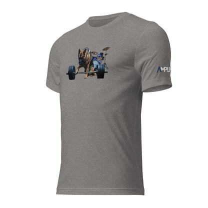 Tri-Blend Ultra Soft T-Shirt - German Shepherd Drums Blue