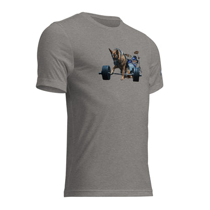 Tri-Blend Ultra Soft T-Shirt - German Shepherd Drums Blue