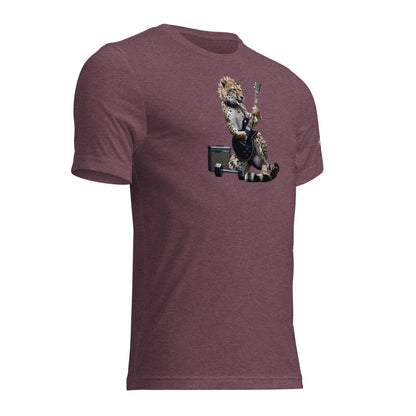 Tri-Blend Ultra Soft T-Shirt - Cheetah Guitar Dark Blue