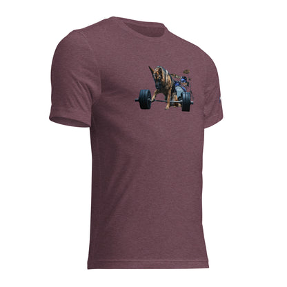 Tri-Blend Ultra Soft T-Shirt - German Shepherd Drums Blue