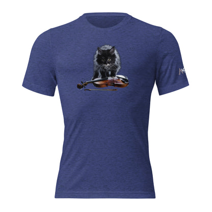 Tri-Blend Ultra Soft T-Shirt - Cat Violin Grey