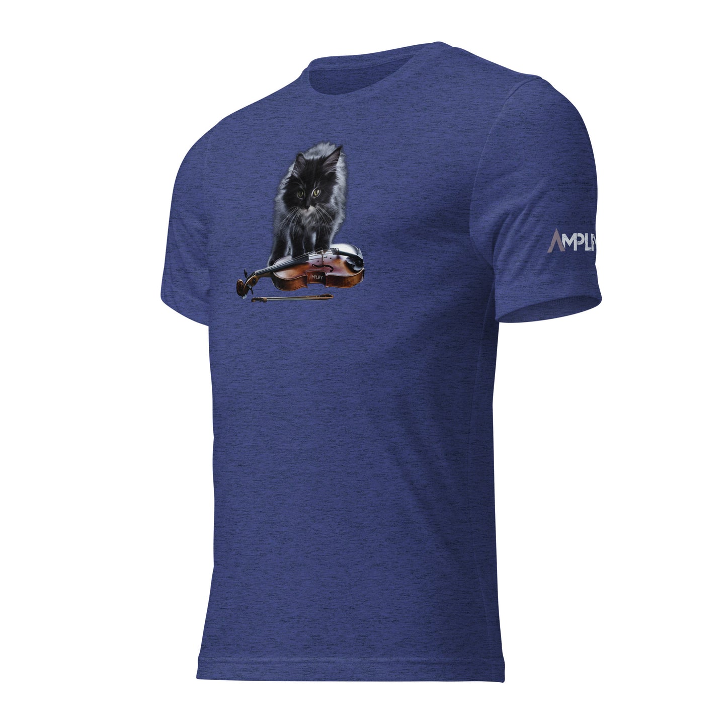 Tri-Blend Ultra Soft T-Shirt - Cat Violin Grey