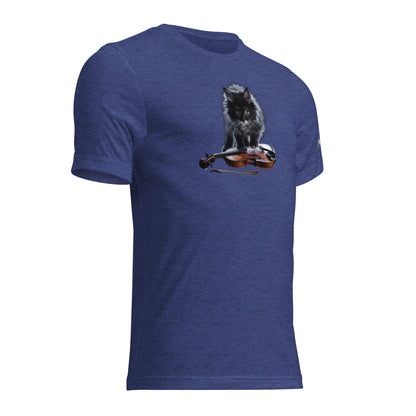 Tri-Blend Ultra Soft T-Shirt - Cat Violin Grey