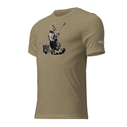 Tri-Blend Ultra Soft T-Shirt - Cheetah Guitar Dark Blue