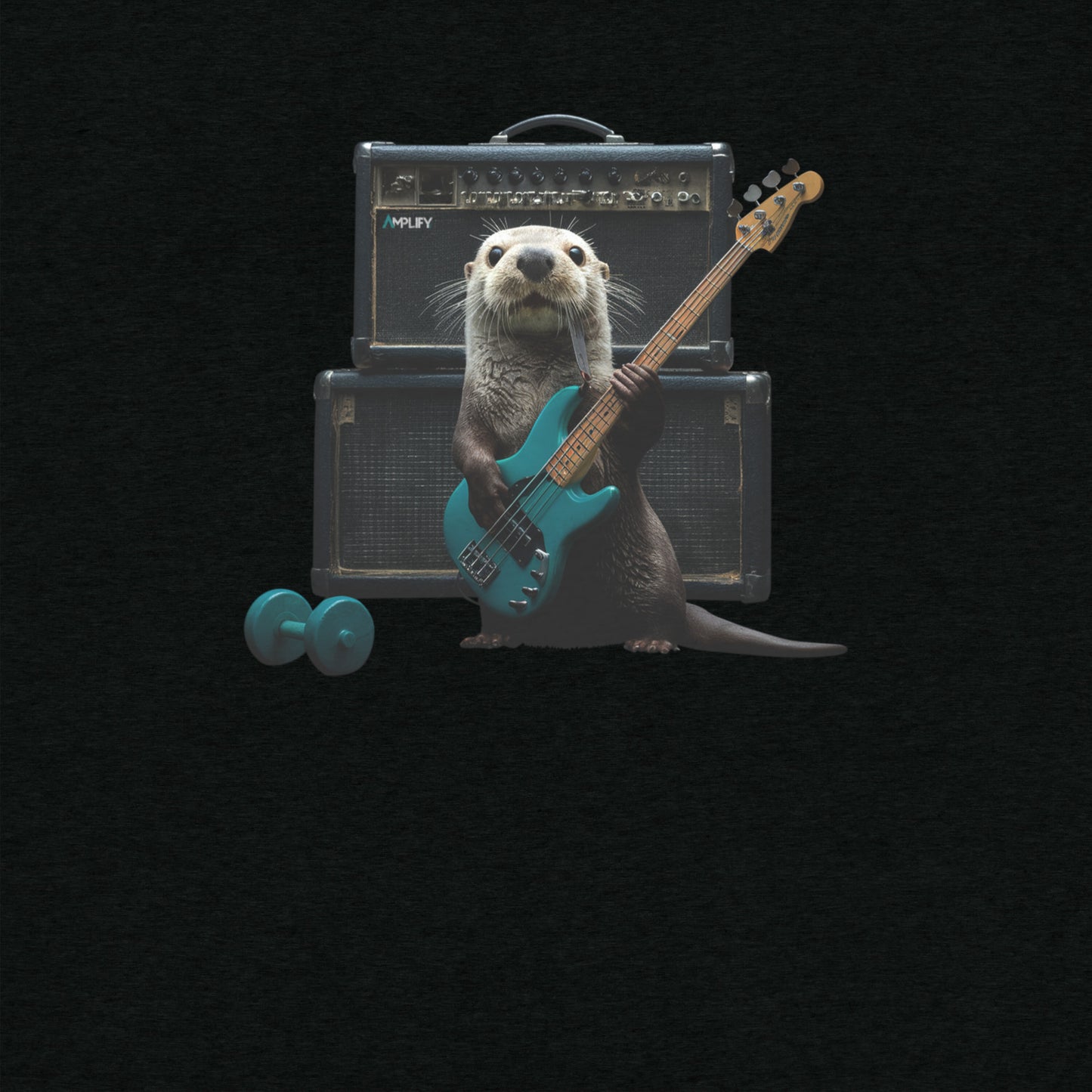 Tri-Blend Ultra Soft T-Shirt - Otter Bass Turquoise