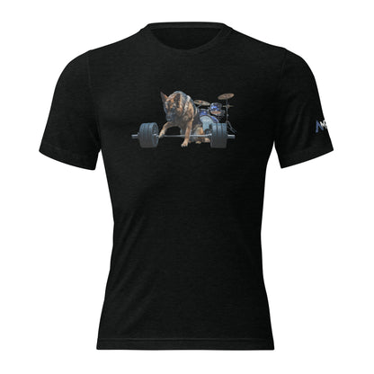 Tri-Blend Ultra Soft T-Shirt - German Shepherd Drums Blue