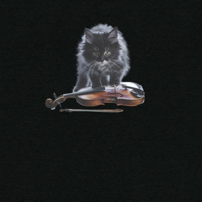 Tri-Blend Ultra Soft T-Shirt - Cat Violin Grey