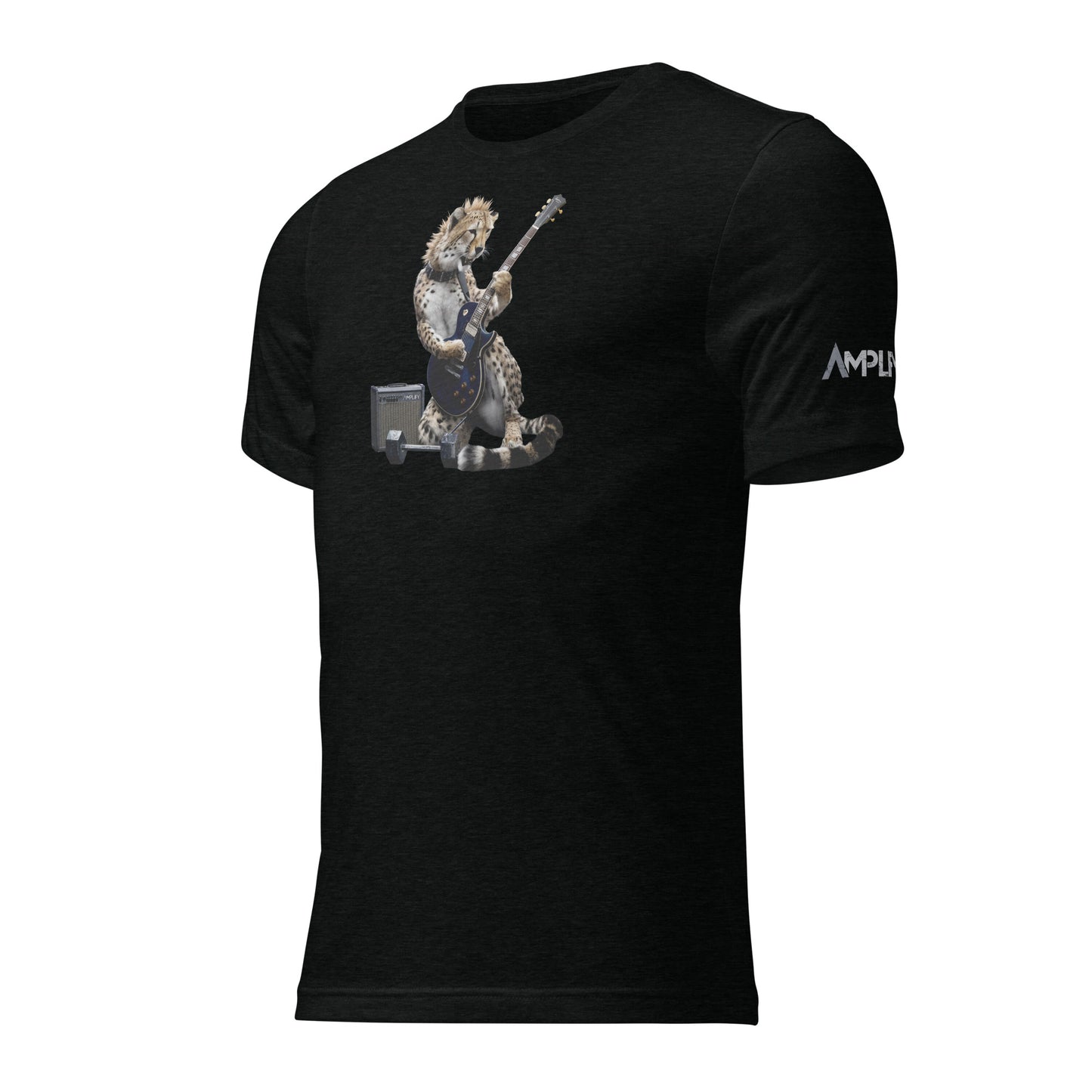 Tri-Blend Ultra Soft T-Shirt - Cheetah Guitar Dark Blue