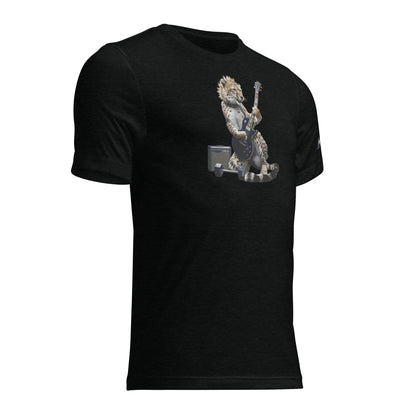 Tri-Blend Ultra Soft T-Shirt - Cheetah Guitar Dark Blue