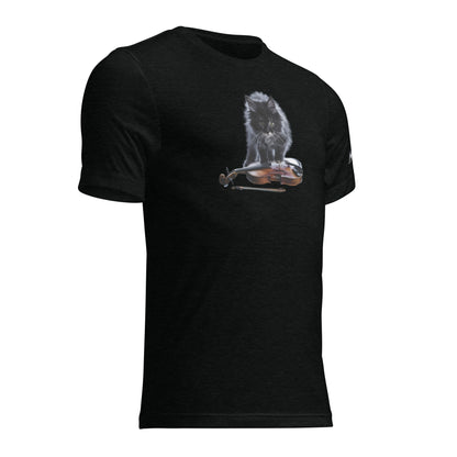 Tri-Blend Ultra Soft T-Shirt - Cat Violin Grey