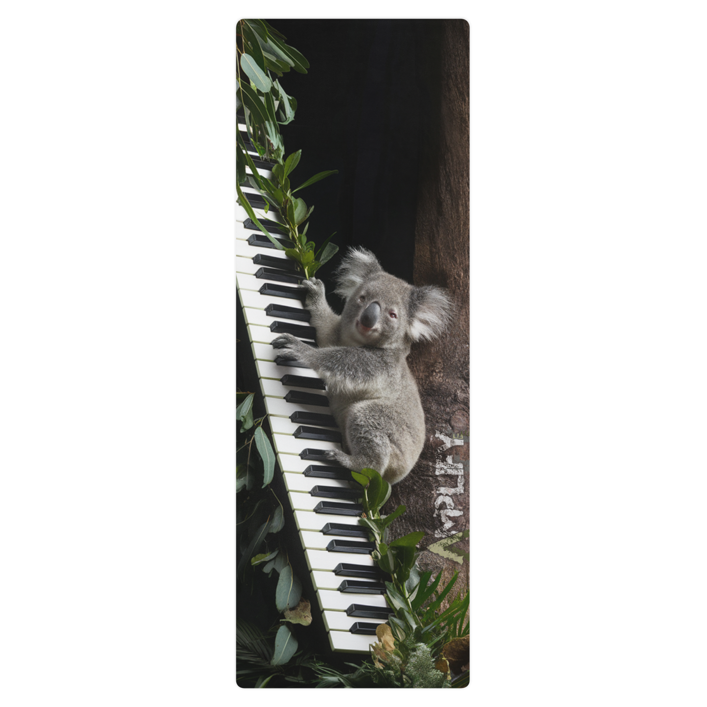 Yoga Mat - Koala Climbing Piano