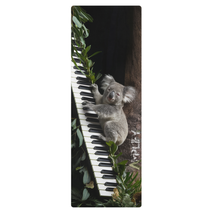 Yoga Mat - Koala Climbing Piano