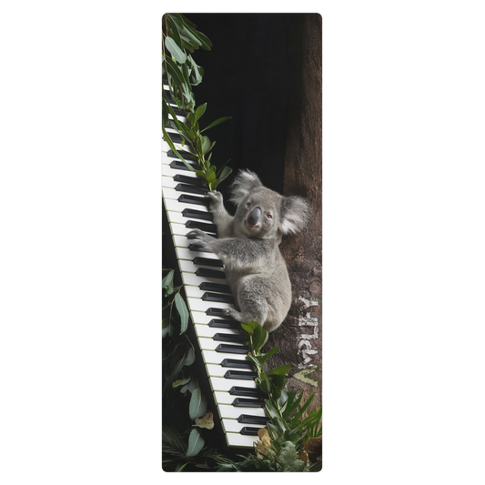 Yoga Mat - Koala Climbing Piano